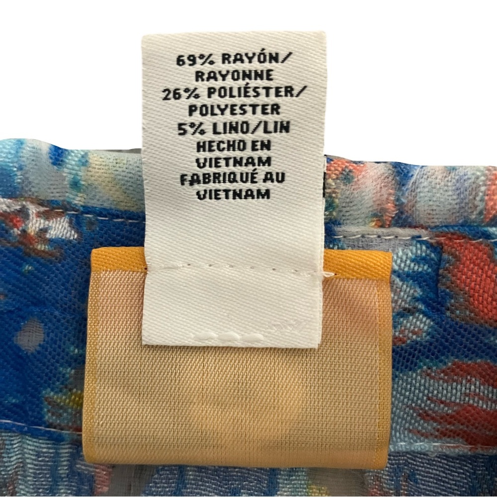 Ruby Rd. Abstract Button Front Crinkle Burnout Shirt Jacket - Picture 7 of 9